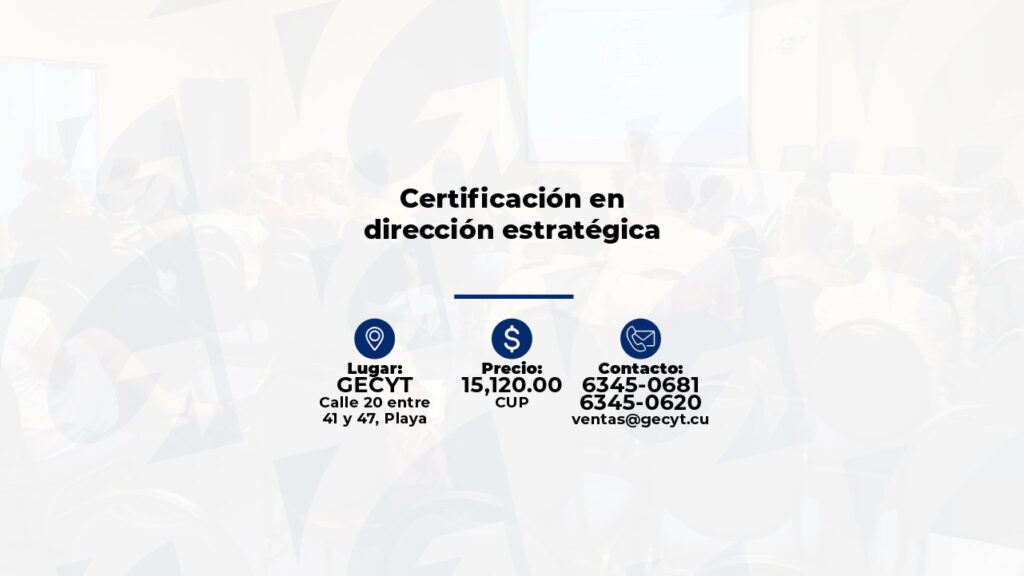 Certificación en dirección estratégica