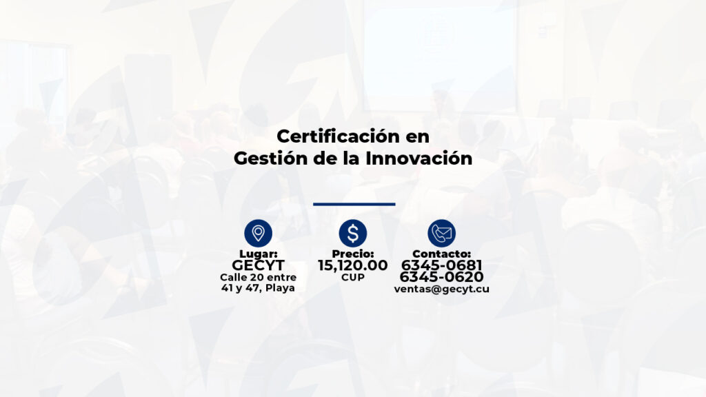 Certificación en gestión de la innovación